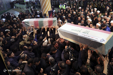 اقامه نماز و مراسم تشییع شهید حاج قاسم سلیمانی در دانشگاه تهران