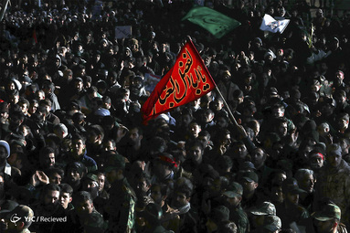 اقامه نماز و مراسم تشییع شهید حاج قاسم سلیمانی در دانشگاه تهران
