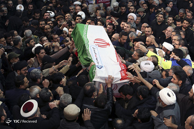 اقامه نماز و مراسم تشییع شهید حاج قاسم سلیمانی در دانشگاه تهران