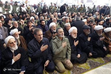 اقامه نماز و مراسم تشییع شهید حاج قاسم سلیمانی در دانشگاه تهران