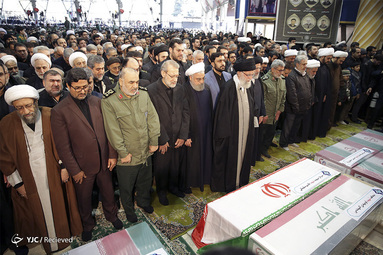 اقامه نماز و مراسم تشییع شهید حاج قاسم سلیمانی در دانشگاه تهران