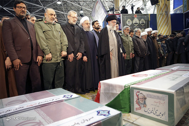 اقامه نماز و مراسم تشییع شهید حاج قاسم سلیمانی در دانشگاه تهران
