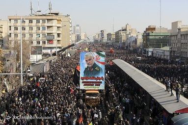 رستاخیز پایتخت در استقبال از پیکر پاک شهید قاسم سلیمانی  