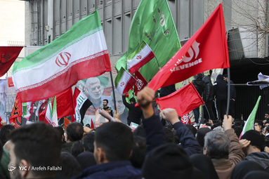 رستاخیز پایتخت در استقبال از پیکر پاک شهید قاسم سلیمانی  