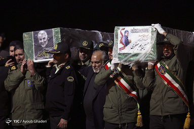 ورود پیکر مطهر سپهبد شهید قاسم سلیمانی به کرمان