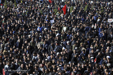 تشییع پیکر مطهر شهید سلیمانی در کرمان