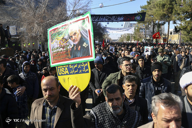 تشییع پیکر مطهر شهید سلیمانی در کرمان