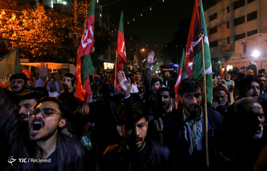 تظاهرات مردم پاکستان در محکومیت ترور حاج قاسم سلیمانی