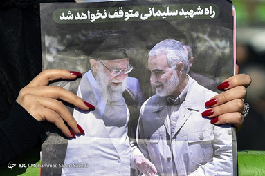 رستاخیز پایتخت در استقبال از پیکر پاک شهید قاسم سلیمانی ۲