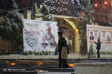 گلزار کرمان سفید پوش شد‎
