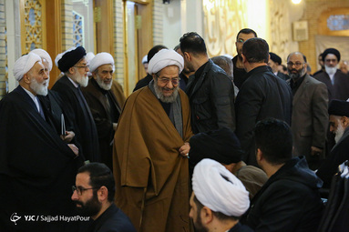 مراسم ختم آیت الله رسولی محلاتی در حرم حضرت معصومه
