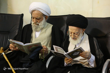 مراسم ختم آیت الله رسولی محلاتی در حرم حضرت معصومه