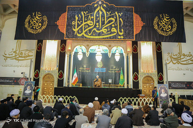 مراسم ختم آیت الله رسولی محلاتی در حرم حضرت معصومه