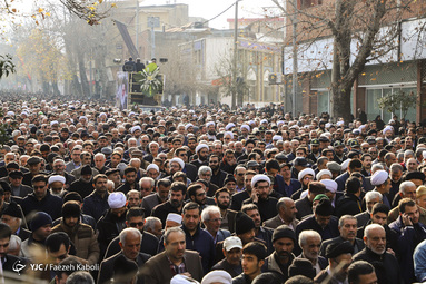 مراسم تشییع پیکر مرحوم آیت الله سید محمدرضا میبدی، مدیر حوزه علمیه رضویه گرگان