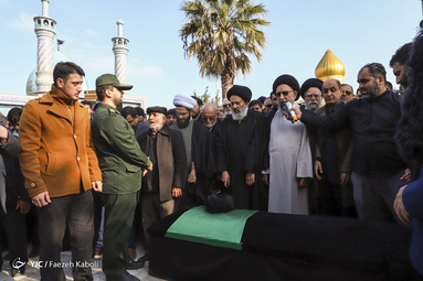 مراسم تشییع پیکر مرحوم آیت الله سید محمدرضا میبدی، مدیر حوزه علمیه رضویه گرگان