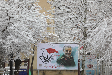 بارش برف در مشهد