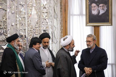 دیدار لاریجانی با روسای کارگروه‌های بزرگداشت دهه فجر