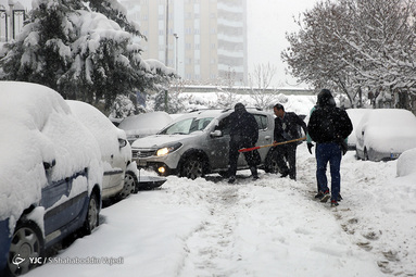 یک روز برفی در تهران
