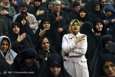 عزاداری سالروز شهادت حضرت زهرا (س) در میدان شهید طهرانی مقدم سعادت آباد