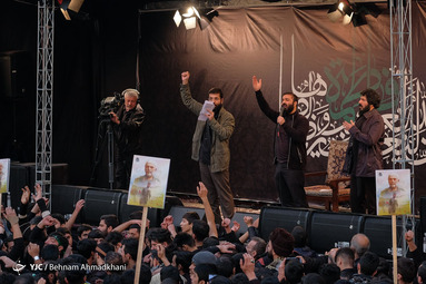 عزاداری سالروز شهادت حضرت زهرا (س) در میدان فاطمی تهران