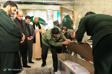 تشییع و خاکسپاری شهدای گمنام در گرگان