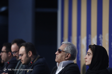 نشست خبری فیلم سینمایی «درخت گردو» در روز چهارم سی‌وهشتمین جشنواره فیلم فجر