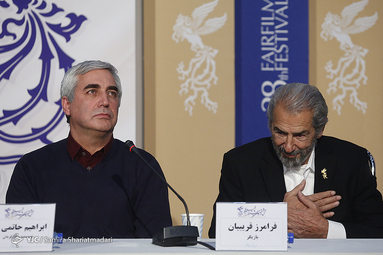 روز هفتم سی‌وهشتمین جشنواره فیلم فجر، نشست خبری فیلم «خروج» به کارگردانی ابراهیم حاتمی کیا