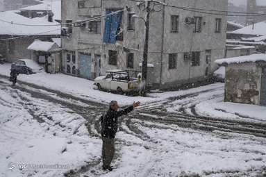 به دنبال بارش سنگین برف زمستانی رشت سپیدپوش شد