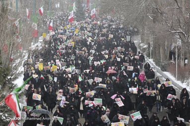 مراسم راهپیمایی یوم الله۲۲ بهمن و جشن چهل و یکمین سالگرد پیروزی انقلاب اسلامی در همدان