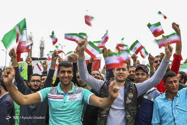 مراسم راهپیمایی یوم الله۲۲ بهمن و جشن چهل و یکمین  سالگرد پیروزی انقلاب اسلامی در جزیره کیش