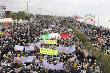 مراسم راهپیمایی یوم الله۲۲ بهمن و جشن چهل و یکمین سالگرد پیروزی انقلاب اسلامی در بندرعباس