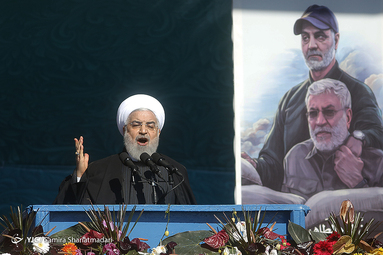 سخنرانی رئیس جمهور در مراسم ۲۲ بهمن ۹۸