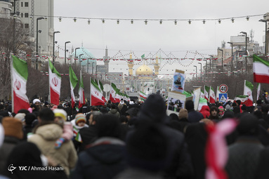مراسم راهپیمایی یوم الله۲۲ بهمن و جشن چهل  و یکمین سالگرد پیروزی انقلاب اسلامی در مشهد