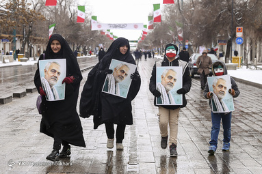 مراسم راهپیمایی یوم الله۲۲ بهمن و جشن چهل و یکمین سالگرد پیروزی انقلاب اسلامی در قزوین