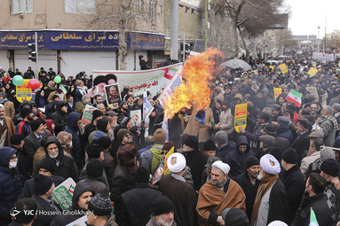 مراسم راهپیمایی یوم الله۲۲ بهمن و جشن چهل و یکمین سالگرد پیروزی انقلاب اسلامی در قزوین