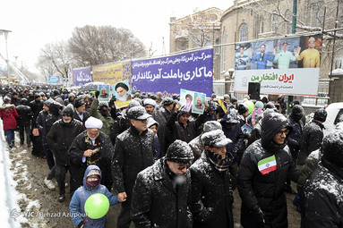 مراسم راهپیمایی یوم الله۲۲ بهمن و جشن چهل و یکمین سالگرد پیروزی انقلاب اسلامی در تبریز