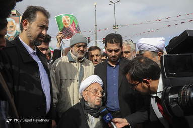 مراسم راهپیمایی یوم الله۲۲ بهمن و جشن چهل و یکمین سالگرد پیروزی انقلاب اسلامی در با حضور مراجع محترم تقلید در قم