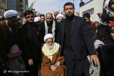 مراسم راهپیمایی یوم الله۲۲ بهمن و جشن چهل و یکمین سالگرد پیروزی انقلاب اسلامی در با حضور مراجع محترم تقلید در قم