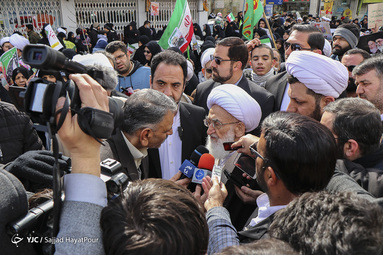 مراسم راهپیمایی یوم الله۲۲ بهمن و جشن چهل و یکمین سالگرد پیروزی انقلاب اسلامی در با حضور مراجع محترم تقلید در قم