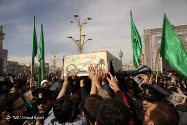 بزرگداشت چهلمین روز شهادت حاج قاسم سلیمانی و یارانش در حرم مطهر رضوی
