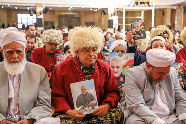 مراسم چهلم شهادت حاج قاسم سلیمانی و یارانش در گرگان