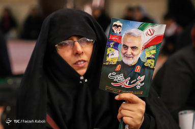 مراسم چهلم شهادت حاج قاسم سلیمانی و یارانش در گرگان