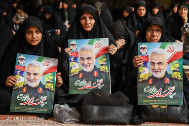 مراسم چهلم شهادت حاج قاسم سلیمانی و یارانش در گرگان