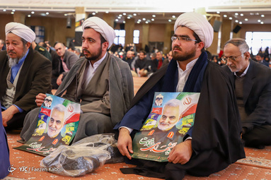مراسم چهلم شهادت حاج قاسم سلیمانی و یارانش در گرگان