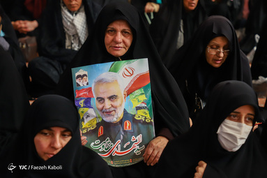 مراسم چهلم شهادت حاج قاسم سلیمانی و یارانش در گرگان