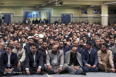 دیدار مداحان اهل‌بیت علیهم‌السلام با رهبر معظم انقلاب