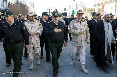 تشییع شهید مرزبانی امیررضا رمضانی در مشهد