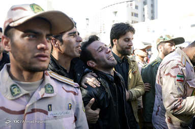 تشییع شهید مرزبانی امیررضا رمضانی در مشهد