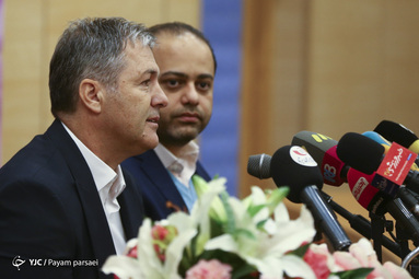نخستین نشست خبری  دراگان اسکوچیچ سرمربی تیم ملی فوتبال ایران در هتل المپیک