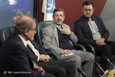 حسین کنعانی مقدم دبیرکل حزب اصولگرای سبز و امیر تفرشی سخنگوی فهرست مجلس عدالت‌خواه